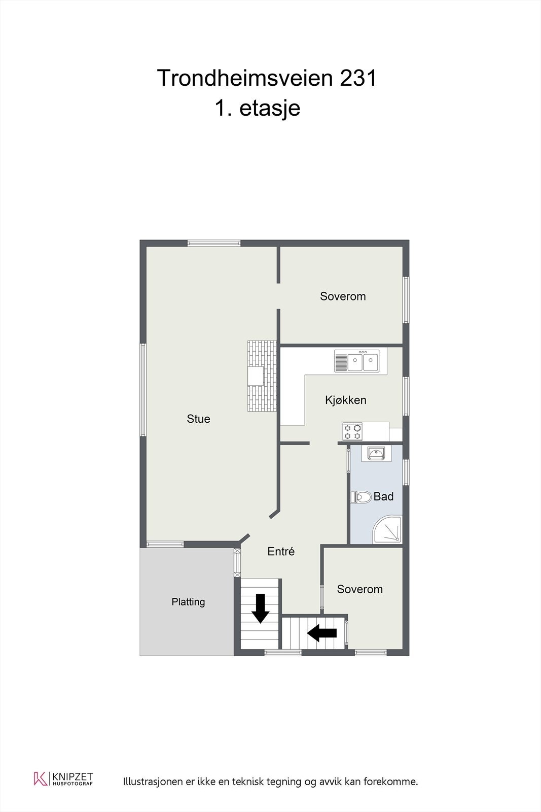 Plantegning 1.etasje. Galleribilde