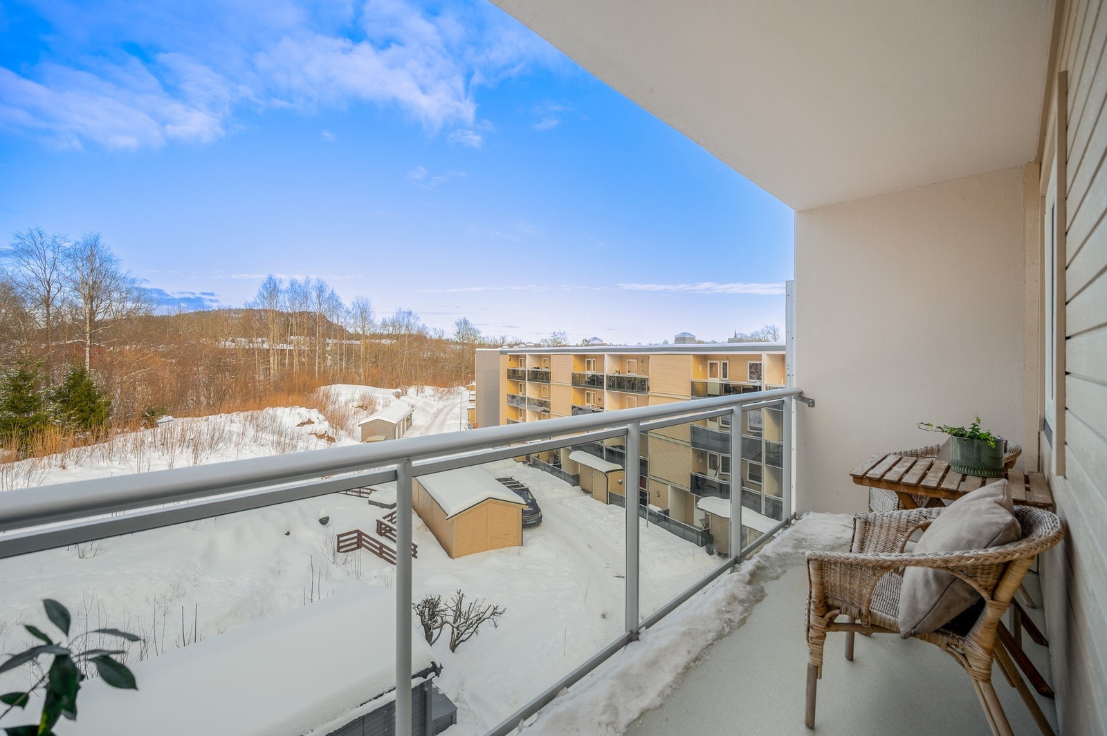 Trivelig utsyn, ingen gjenboere og tidlig morgensol. Galleribilde