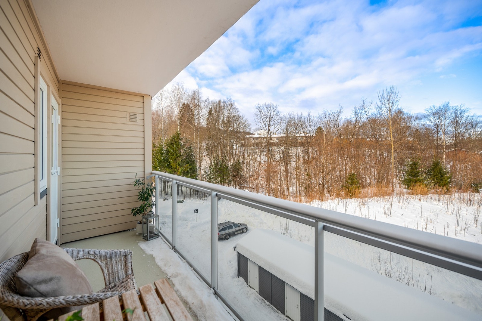 Balkongen er målt til 6 m2. Galleribilde