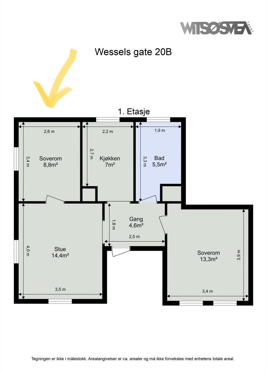 Rom på 8,8m2 Galleribilde