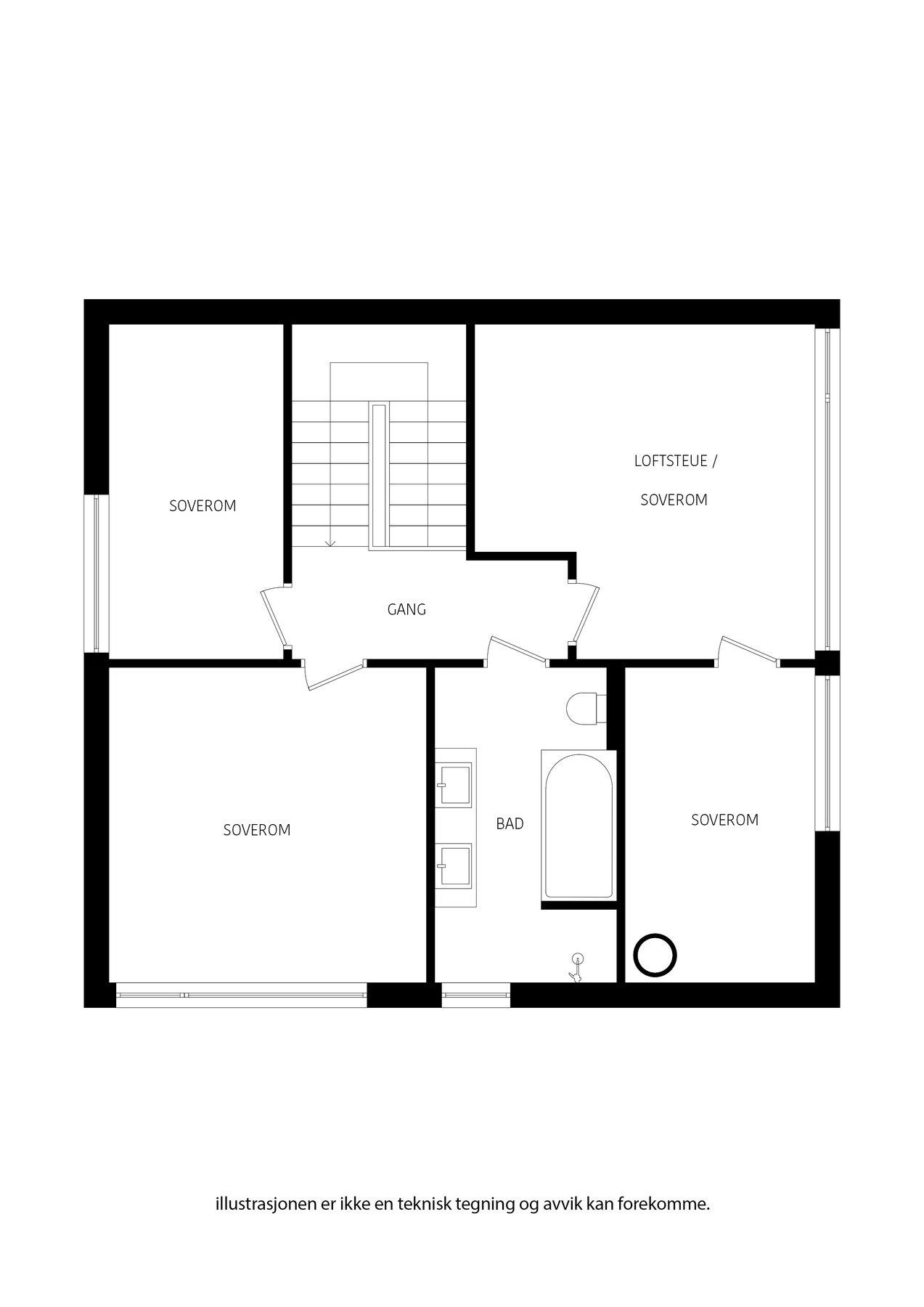 Plan 2.etasje Galleribilde