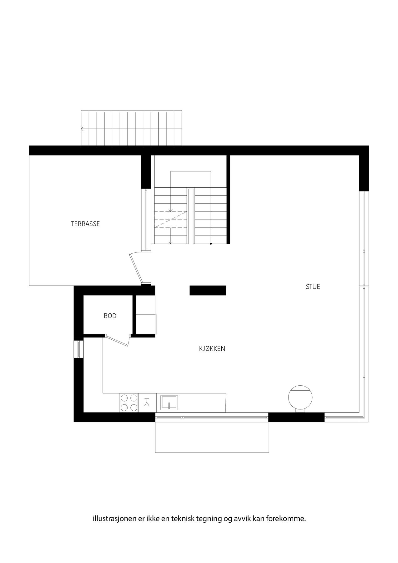 Plan 1.etasje Galleribilde