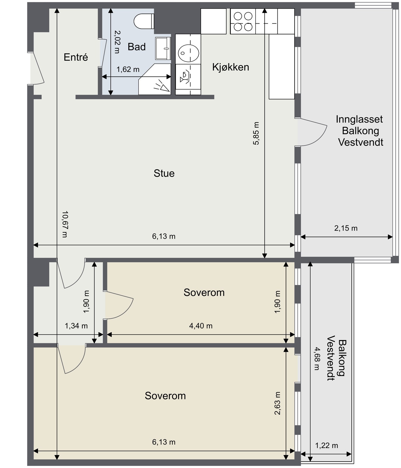 Plantegning Galleribilde