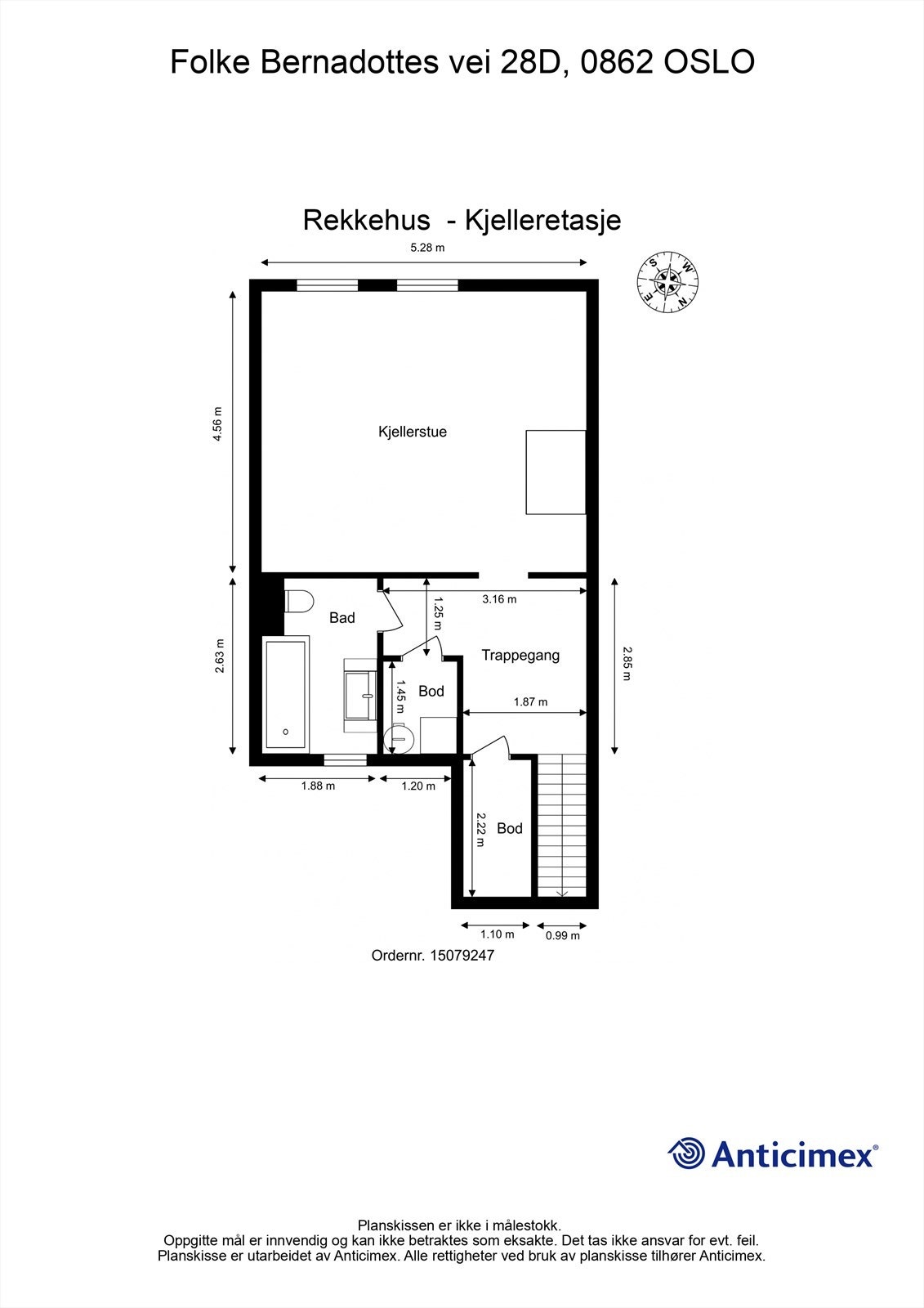 Planskisse kjeller Galleribilde