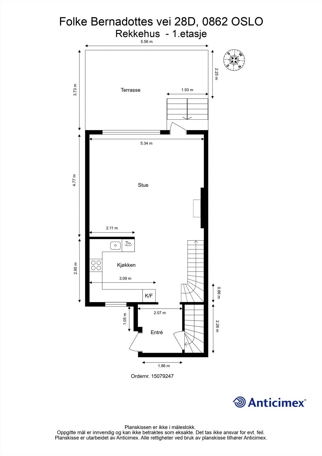 Planskisse 1. etasje Galleribilde