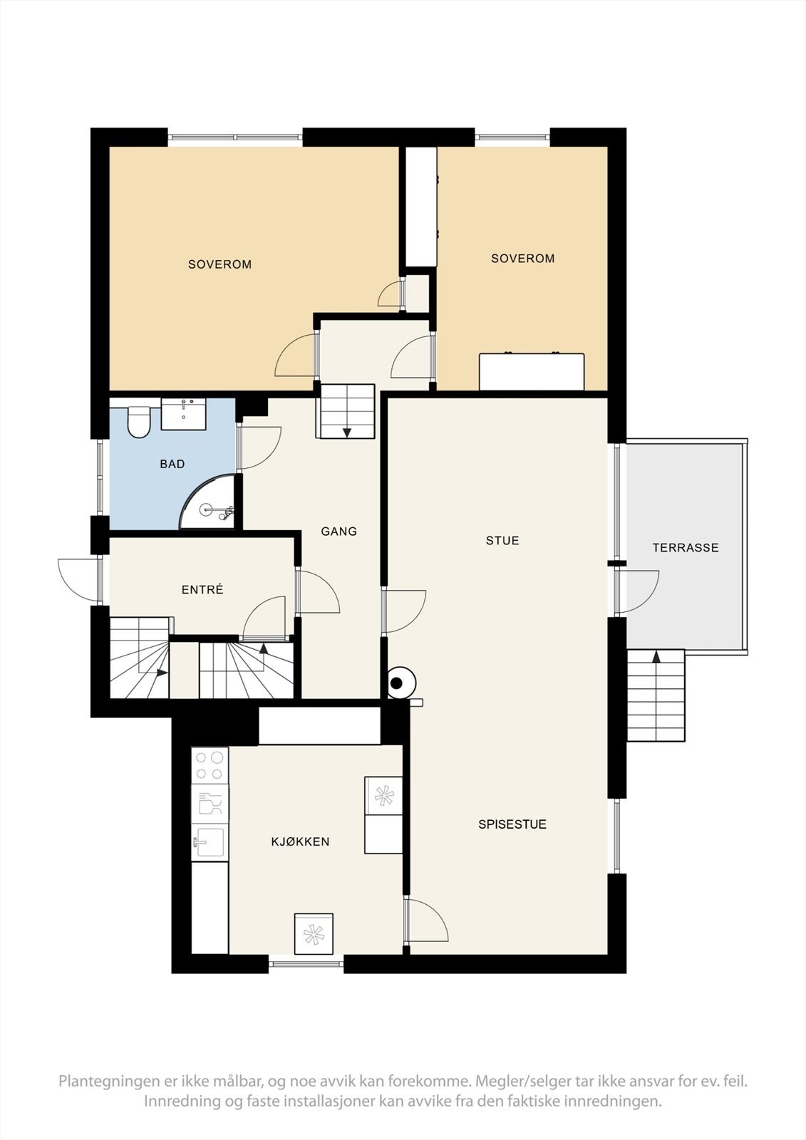 Plantegning 1. etasje. Galleribilde