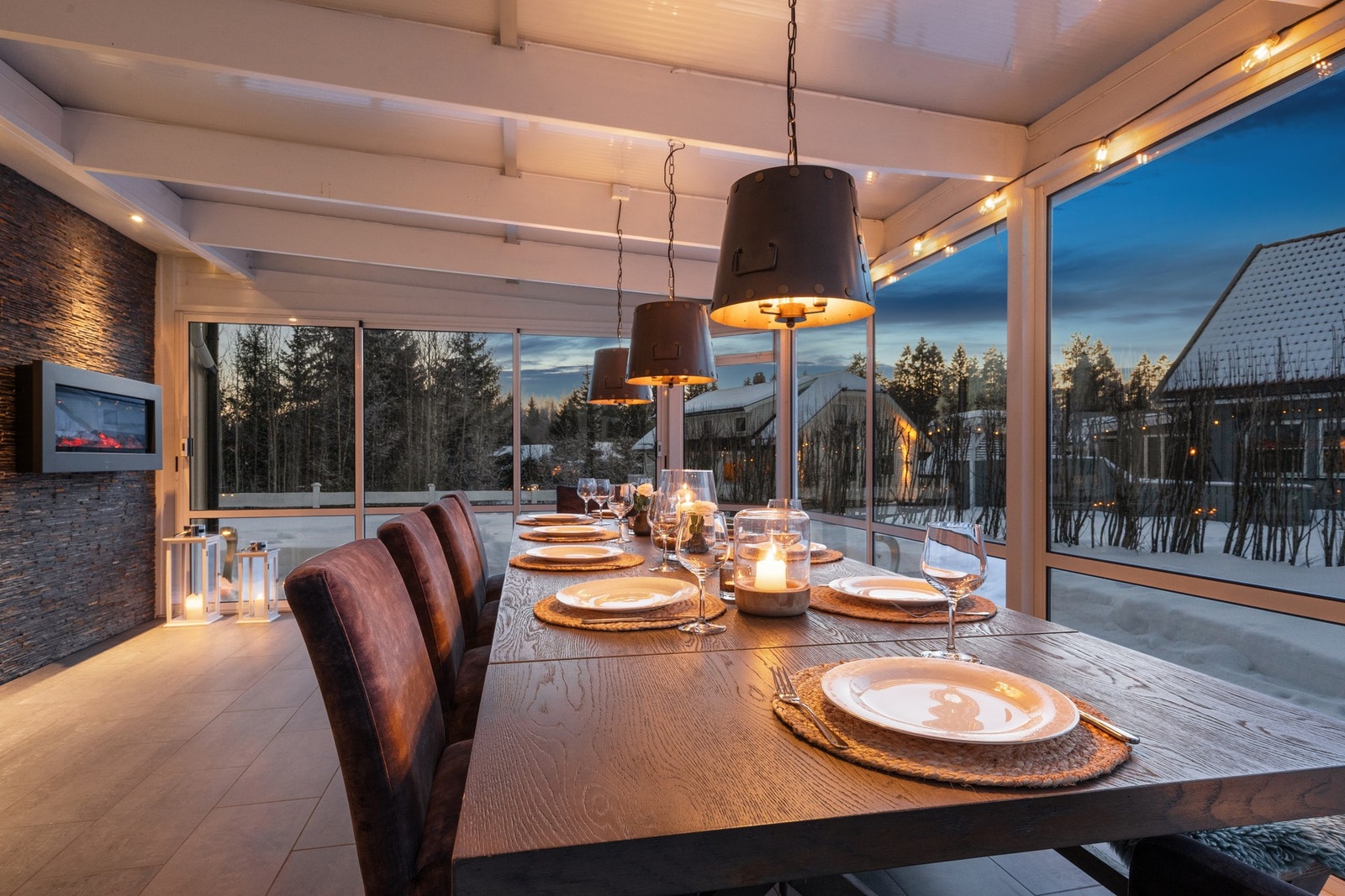 Her kan man nyte sammenkomster med venner og familie. Galleribilde