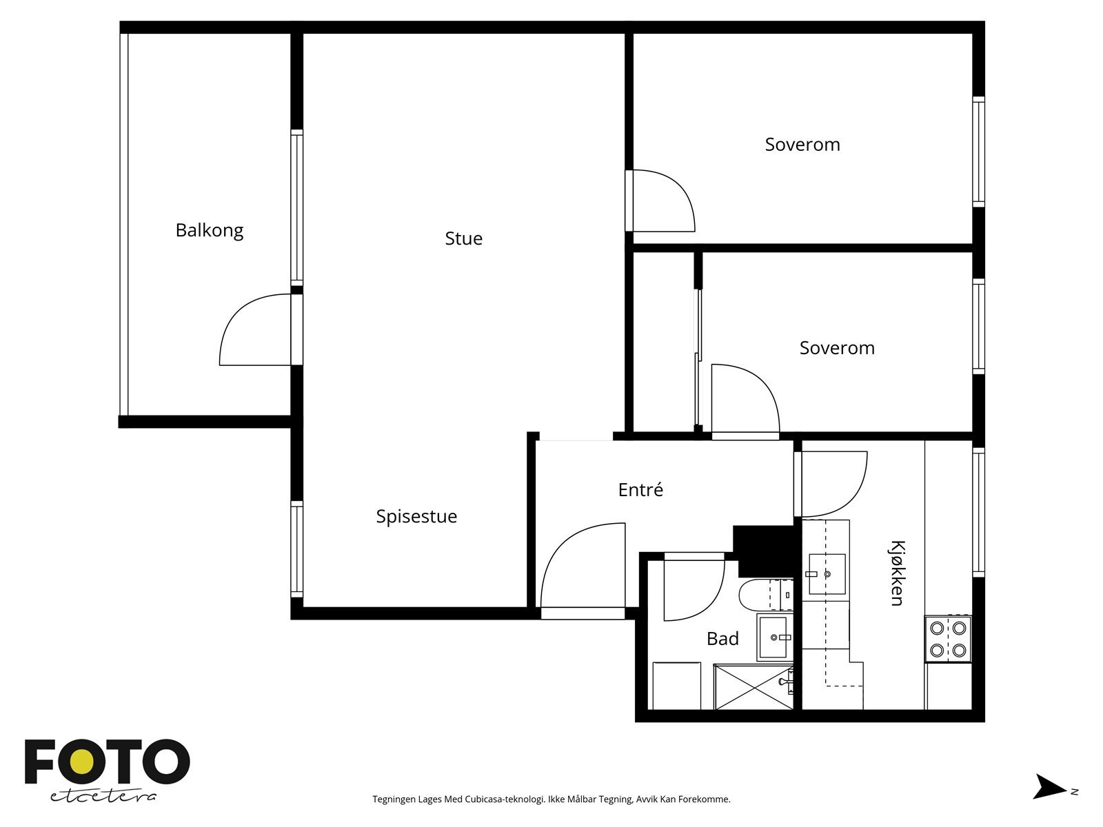 Veiledende plantegning - Ikke målbar Galleribilde