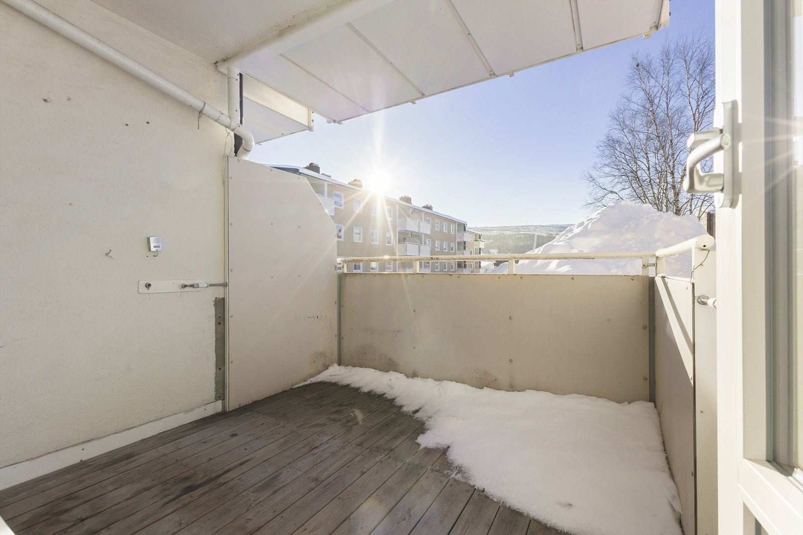 Balkong med utgang fra stue Galleribilde