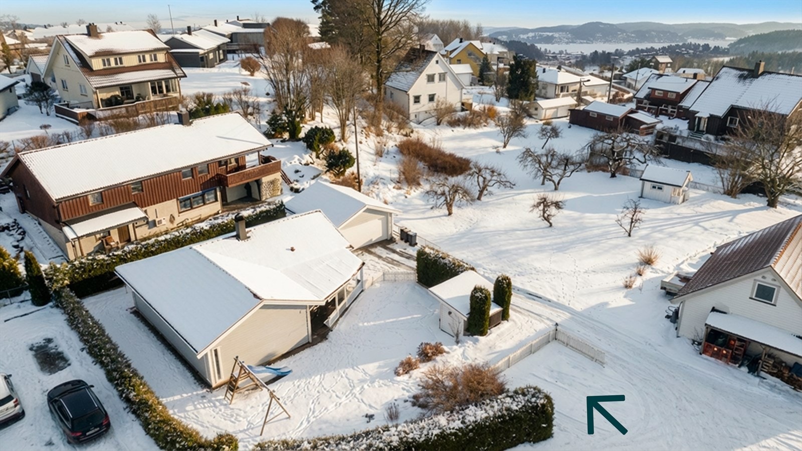 Parkeringsplassen tilhører også boligen Galleribilde