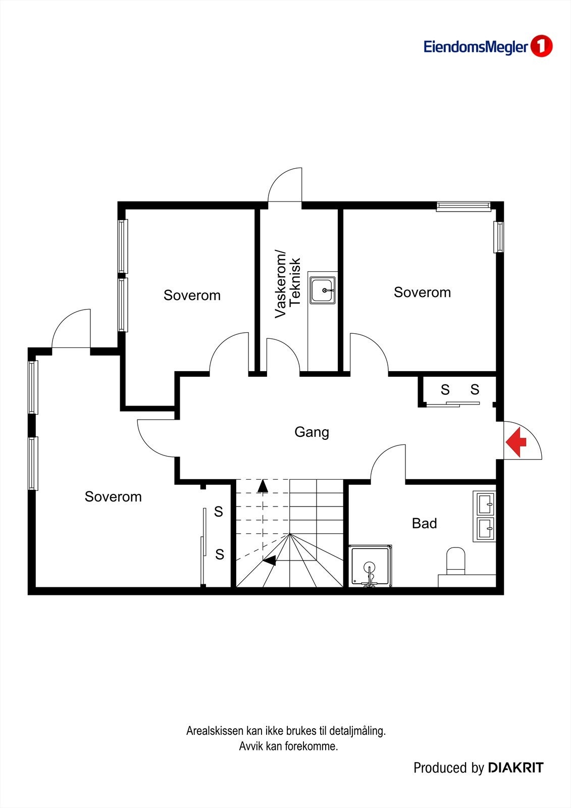 Plantegning 1.etasje. Galleribilde
