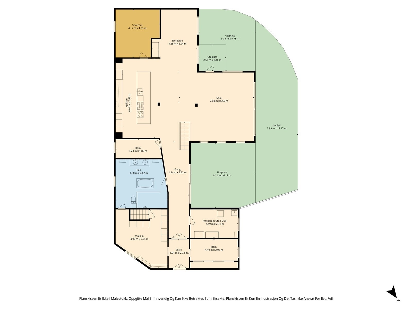 Plantegning 1. etasje. Galleribilde