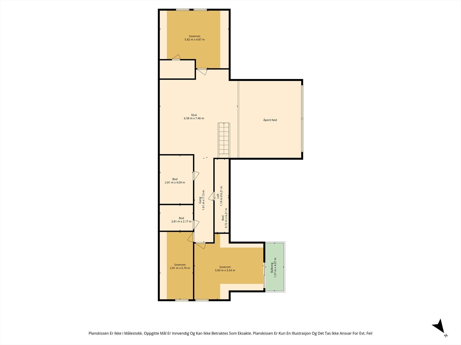 Plantegning 2. etasje. Galleribilde