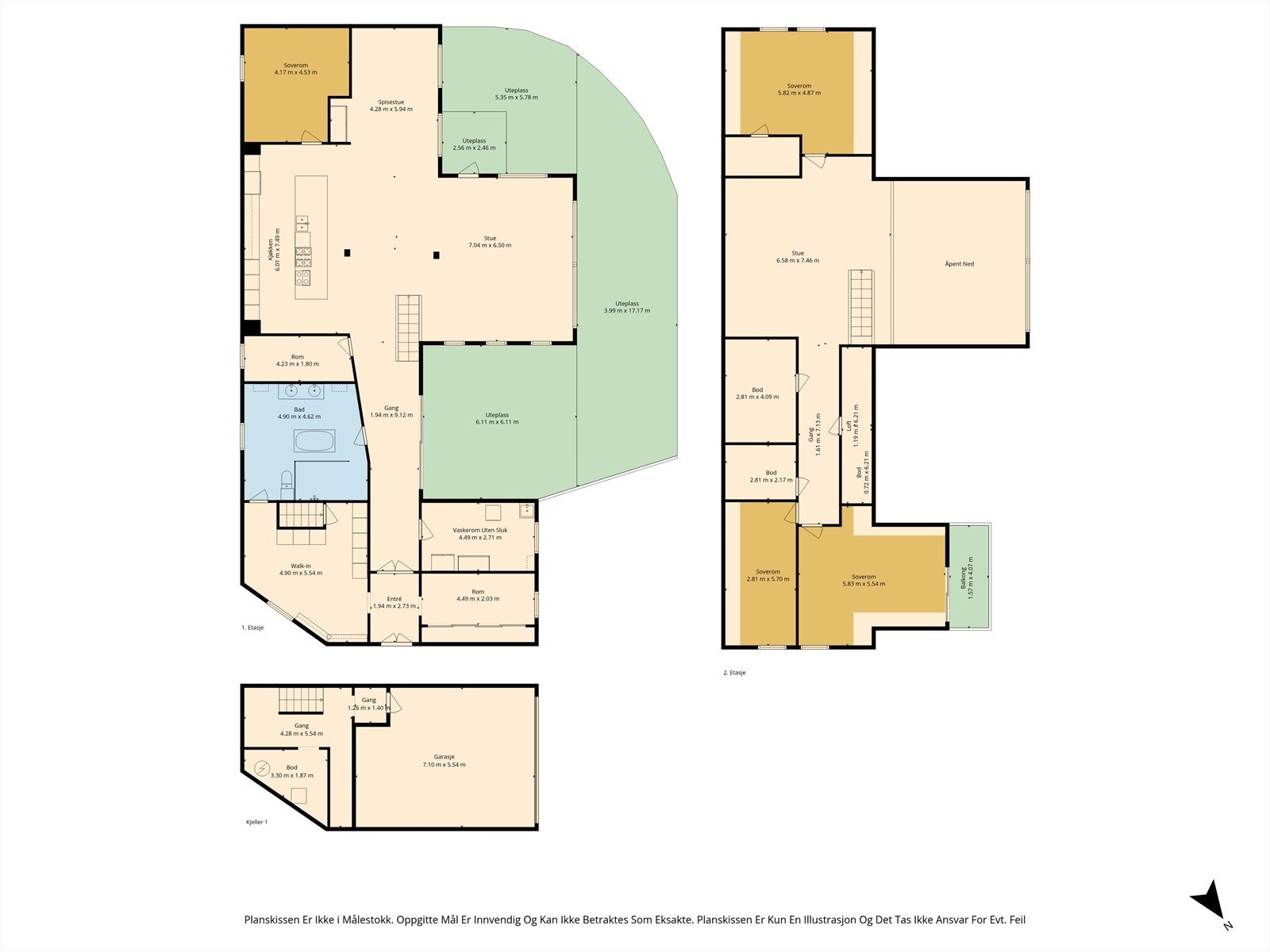 Ta en titt på plantegningen før du blar videre for å lettere orientere deg! Galleribilde