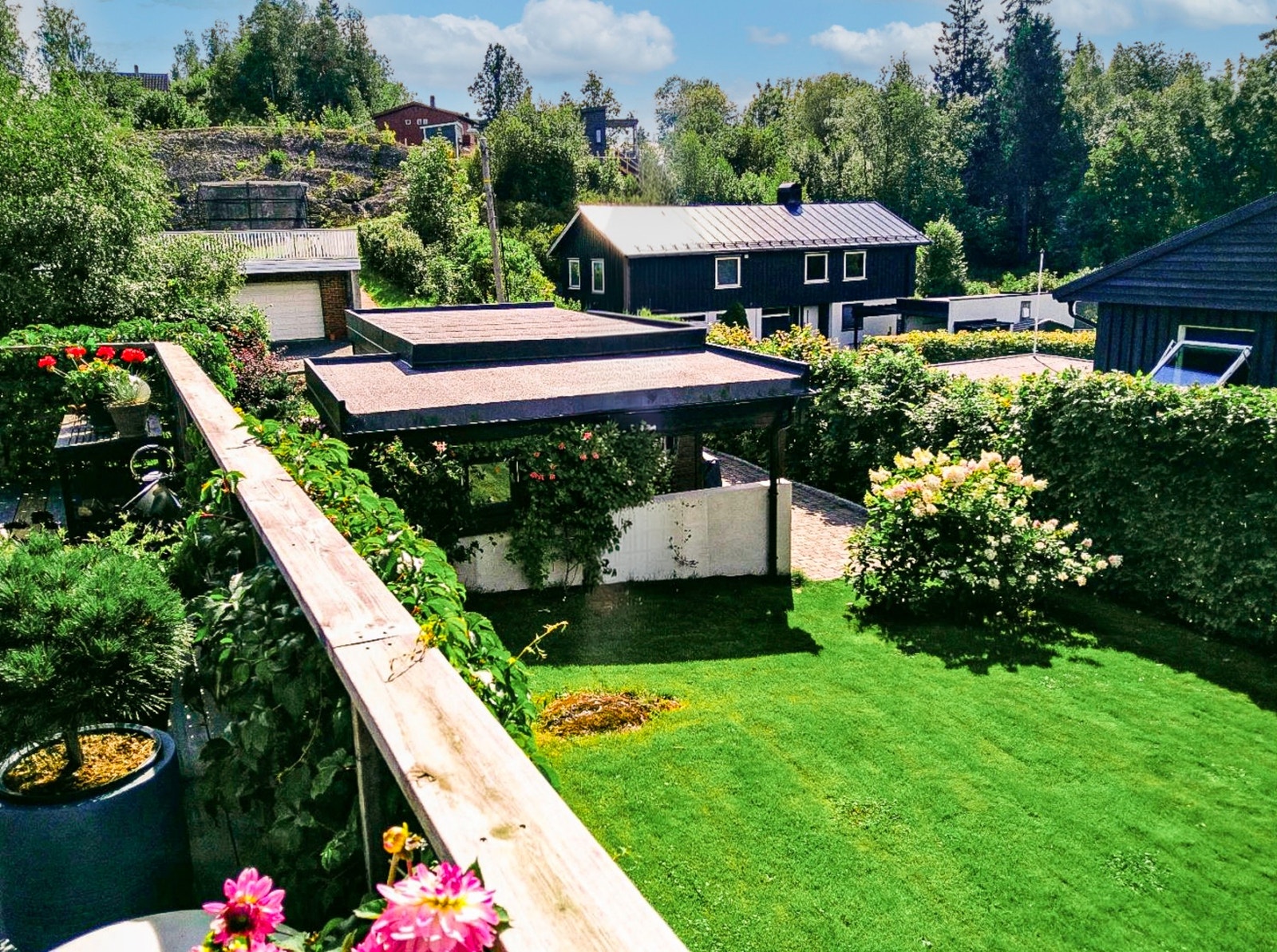 Garasjen i bakgrunn Galleribilde