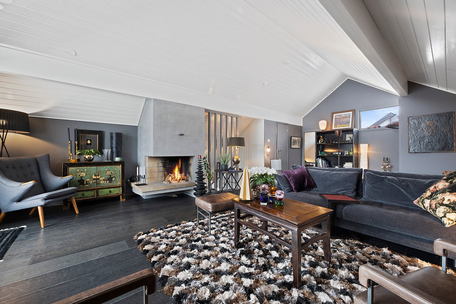 Åpen peis Galleribilde