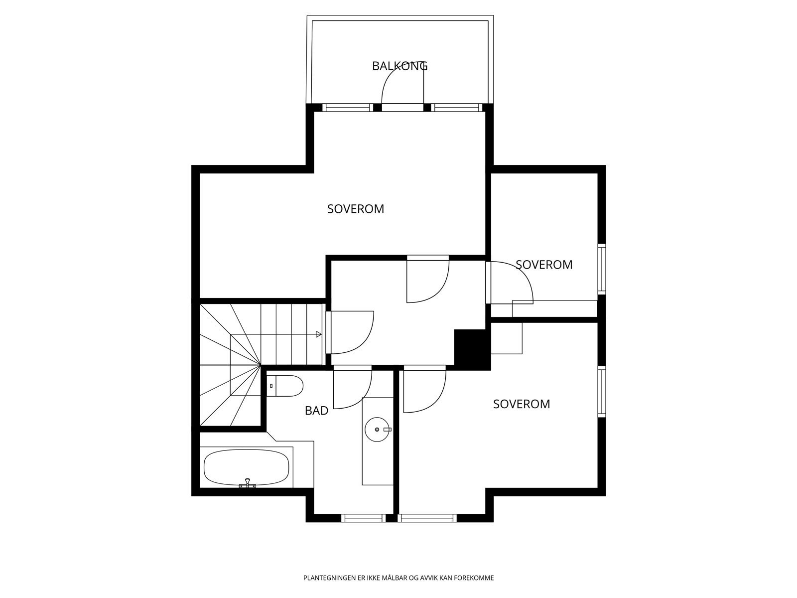 Plantegning loft Galleribilde