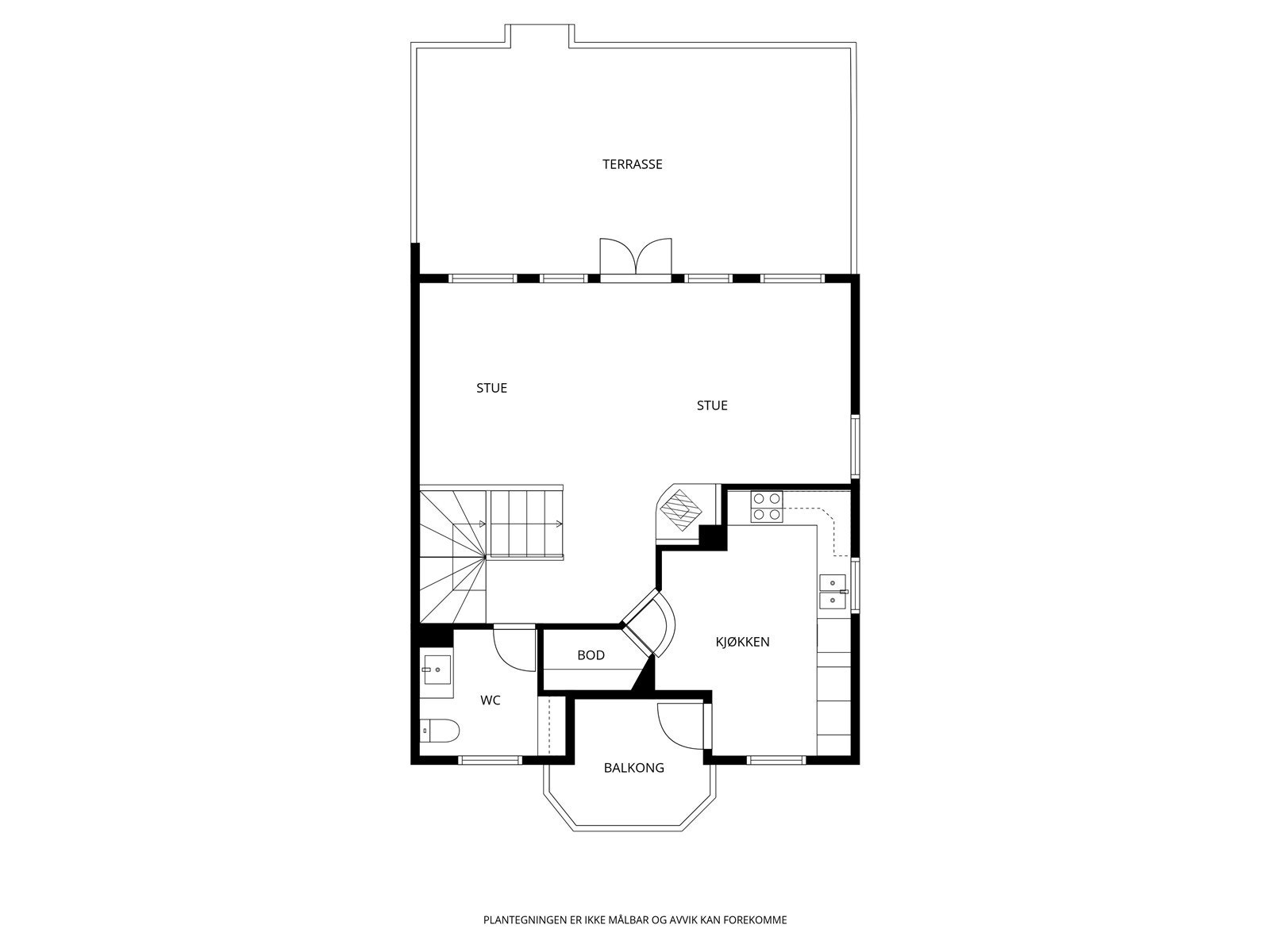 Plantegning 1.etg. Galleribilde