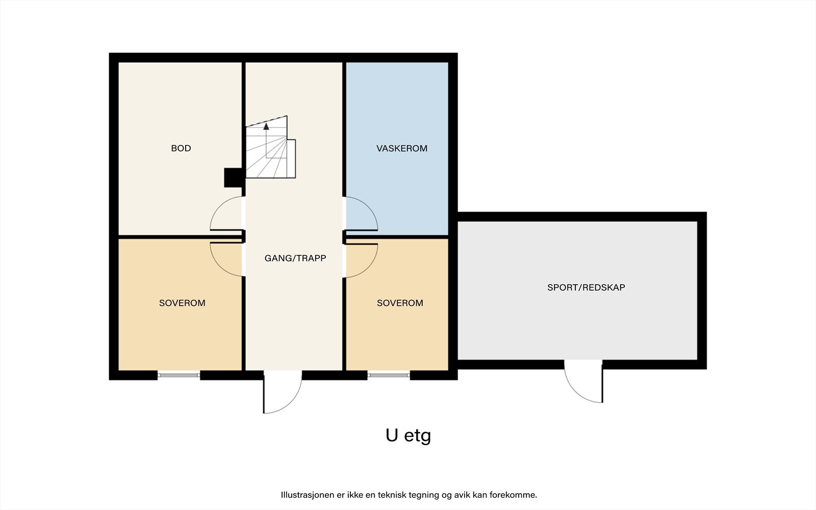 Plantegning - U etg. Galleribilde
