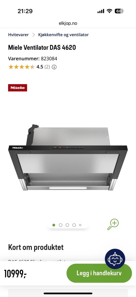 Ny Miele ventilator, stillegående +effektiv Galleribilde