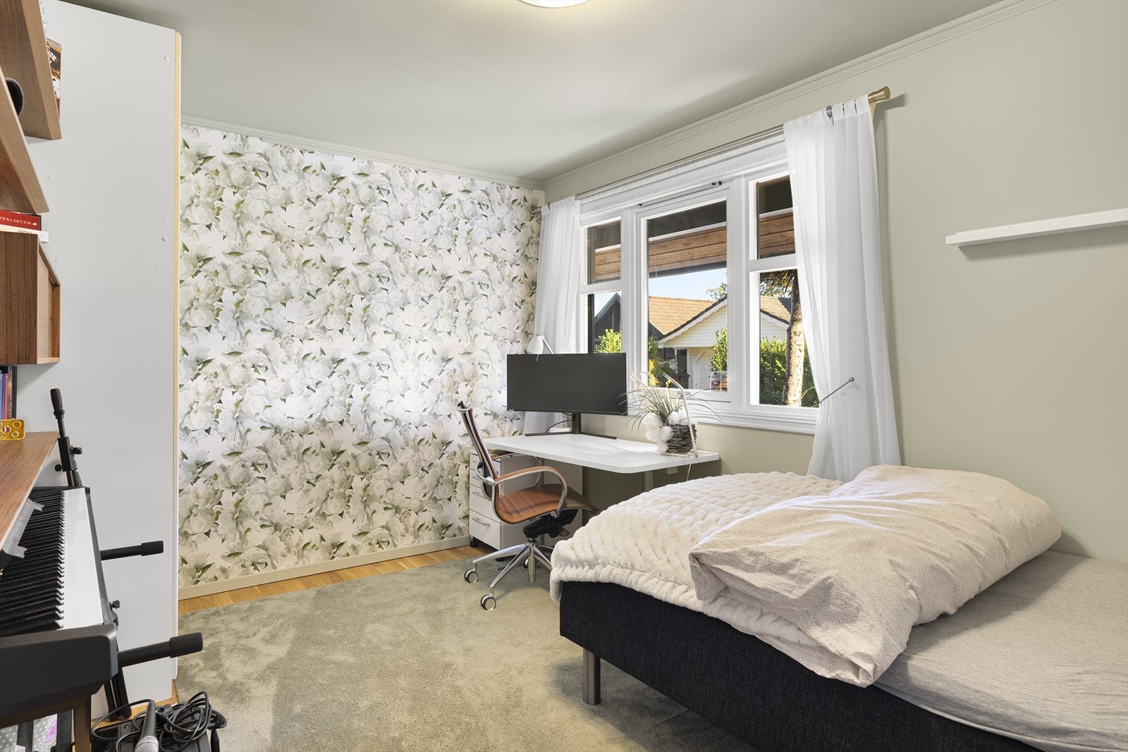 Et soverom som kombinerer funksjonalitet med komfort. Galleribilde