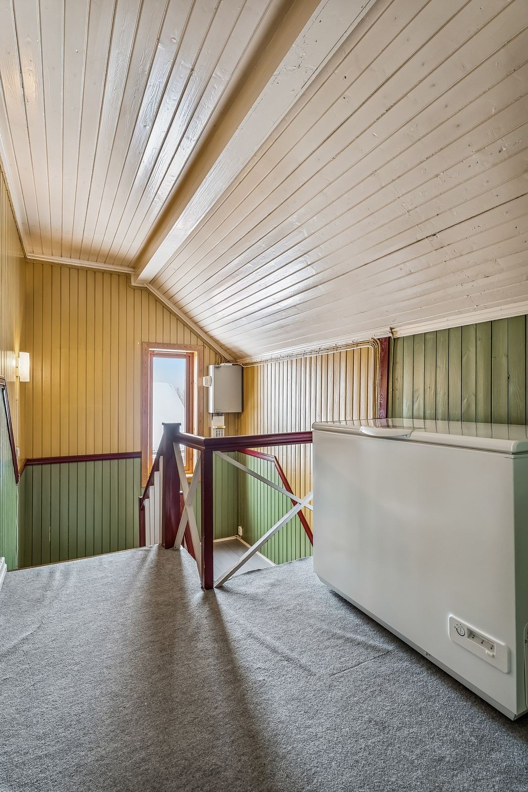 Gangarealet i andre etasje gir tilgang til alle rommene på etasjeplanet. Galleribilde