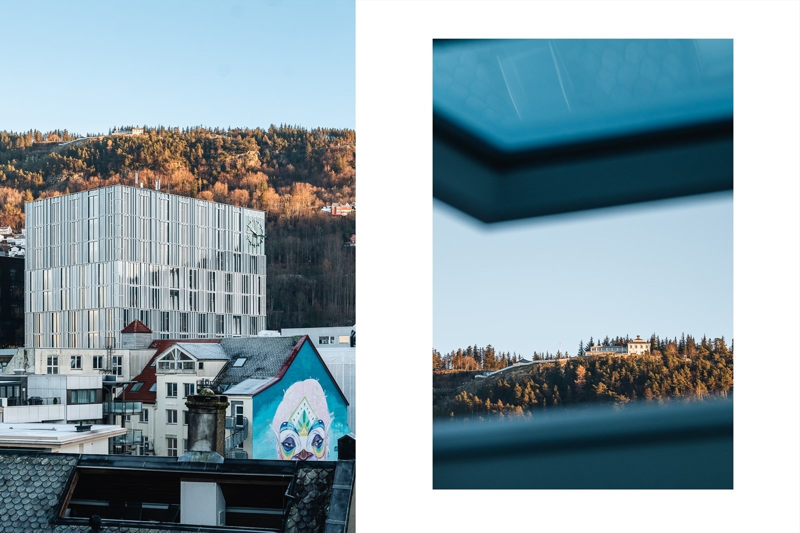 Utsikt mot Fløyen Galleribilde