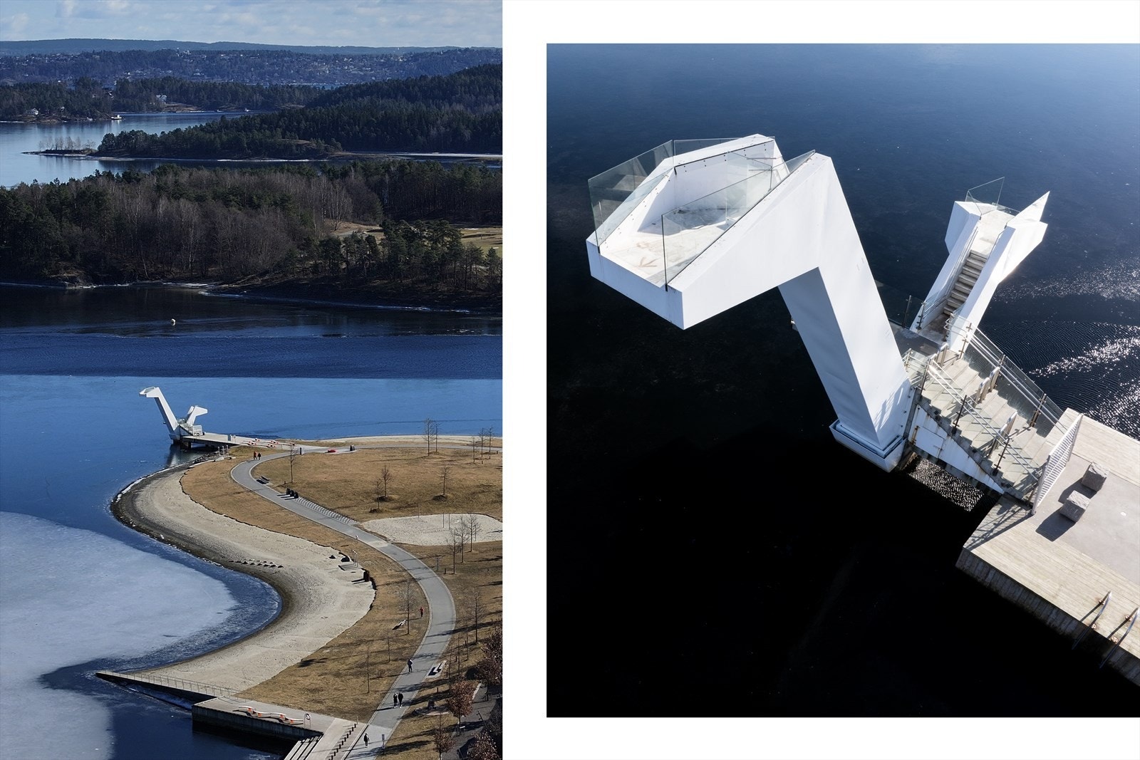 Det er kun ca. 15-20 minutters gange til Kadettangen og Kalvøya, hvor man kan nyte strand- og bryggeliv sommerstid Galleribilde