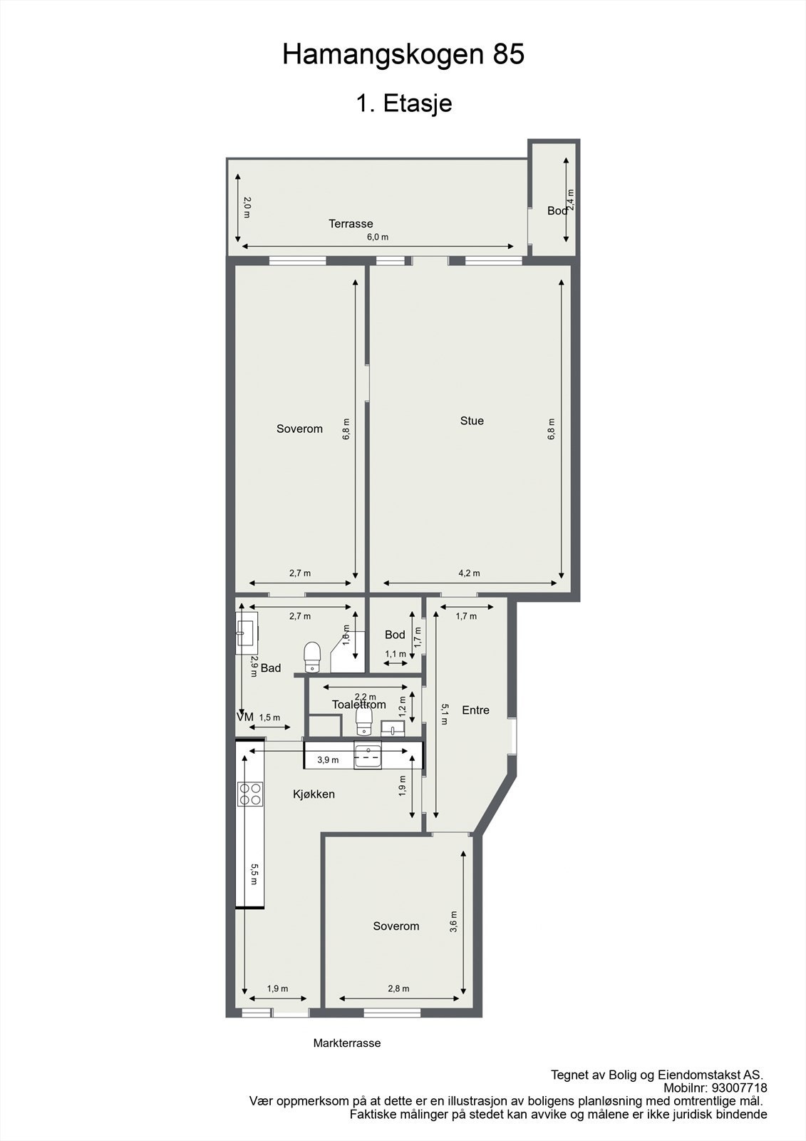 Plantegning Galleribilde