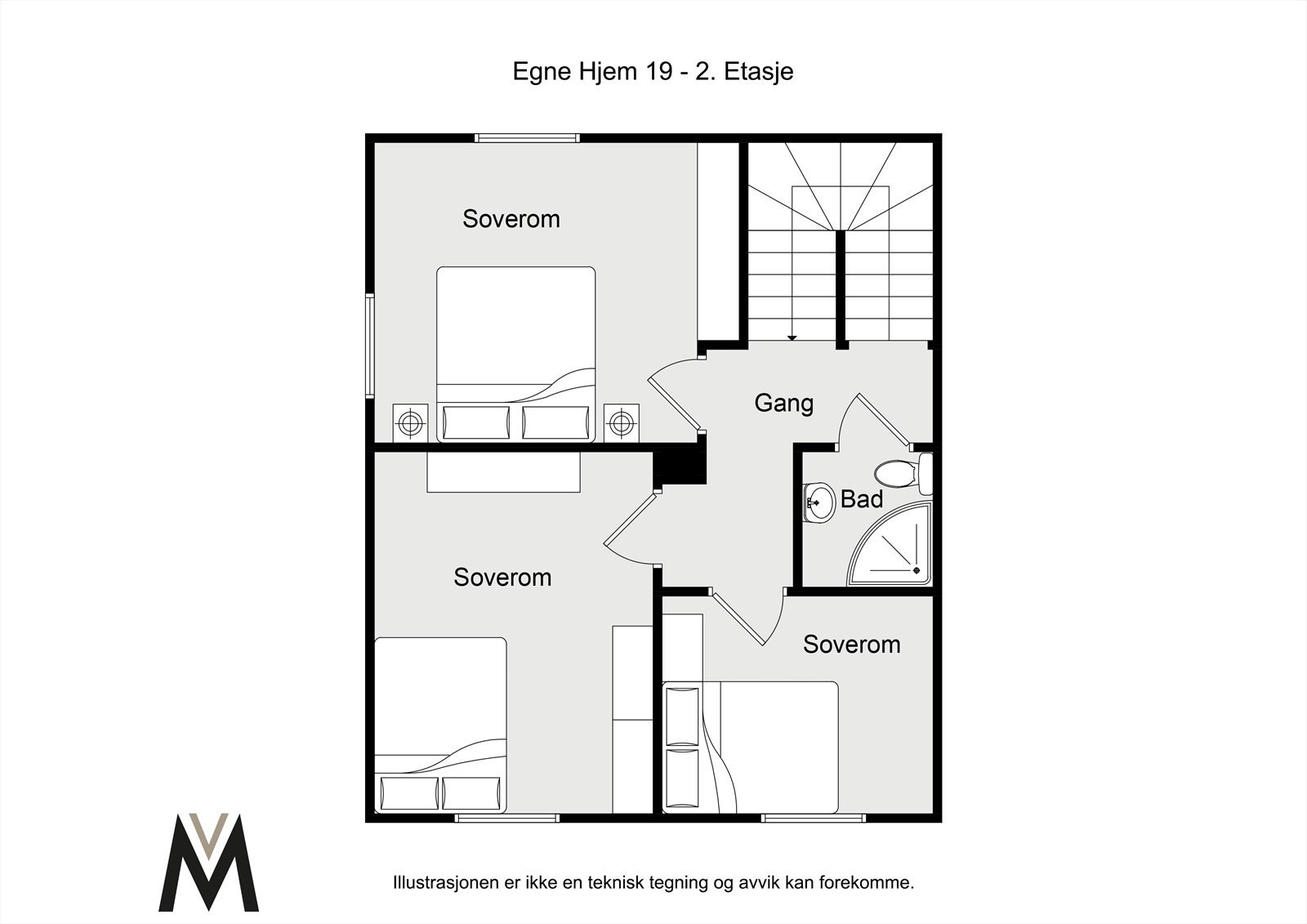 Plantegning 2.etasje. Galleribilde