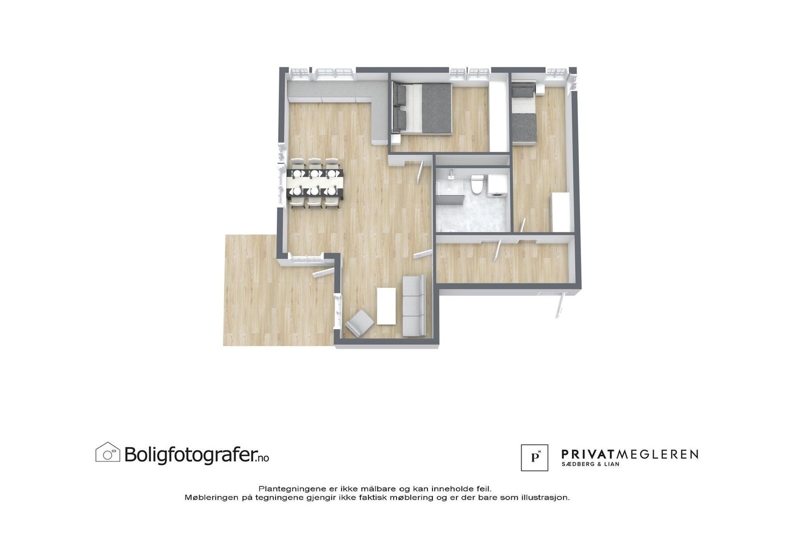 Plantegning 6. etasje - ikke målsatt, kun en illustrasjon. Galleribilde