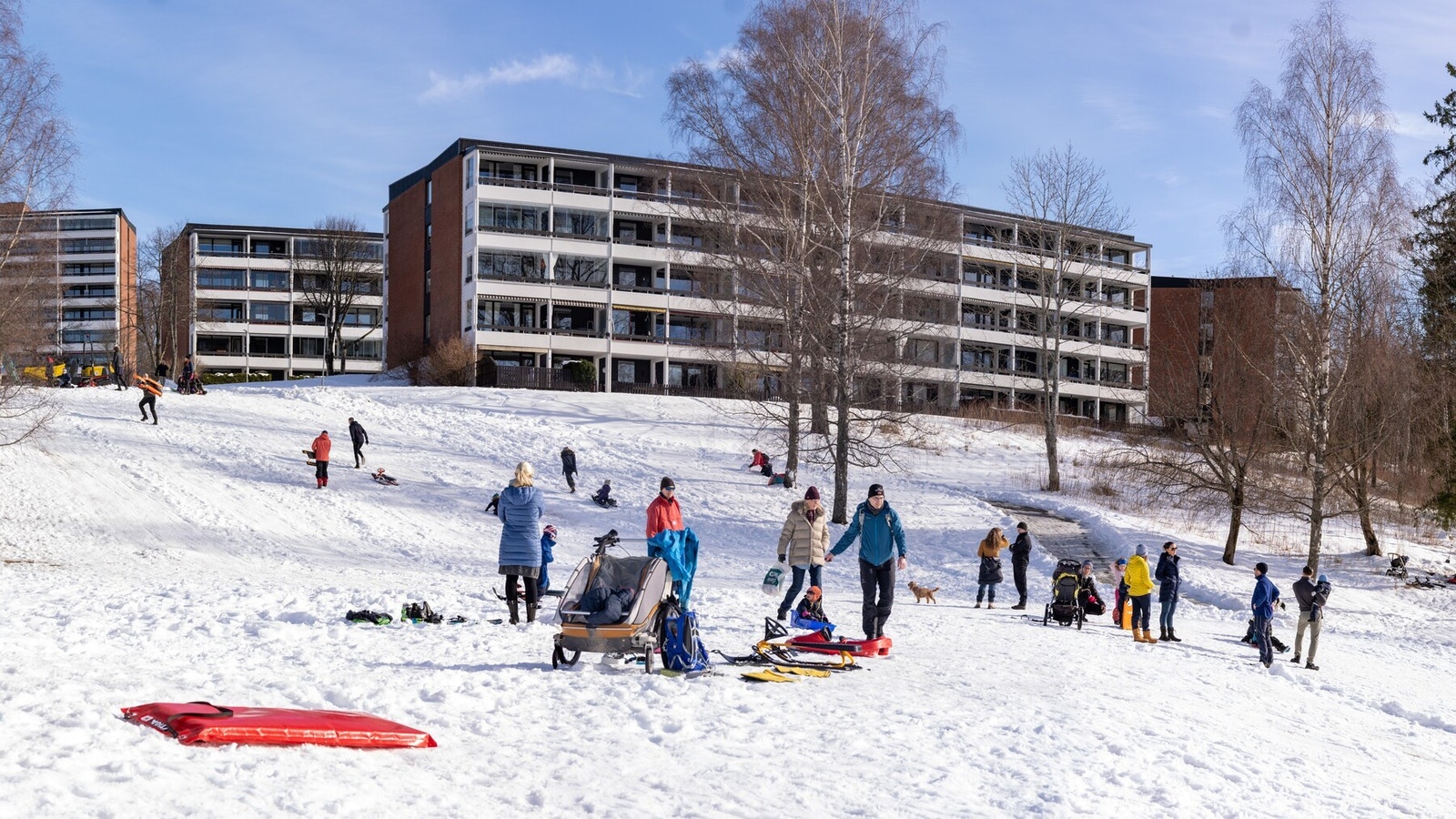 For barna finner du den råeste akebakken rett utenfor inngangsdøren. Galleribilde