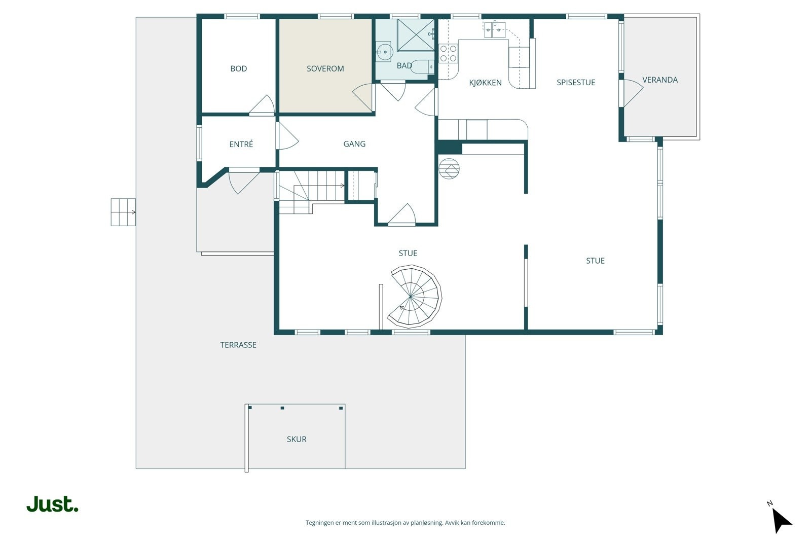 Planskisse første plan Galleribilde