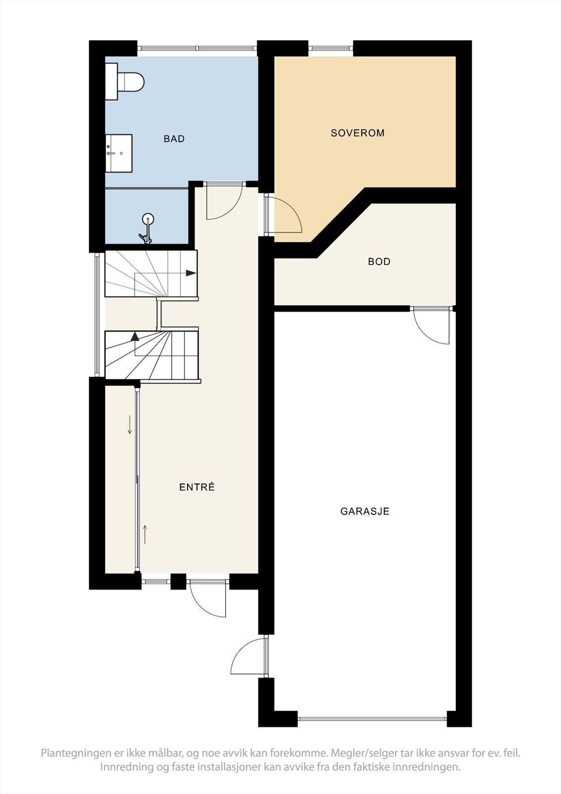 Plantegning 1.etg Galleribilde