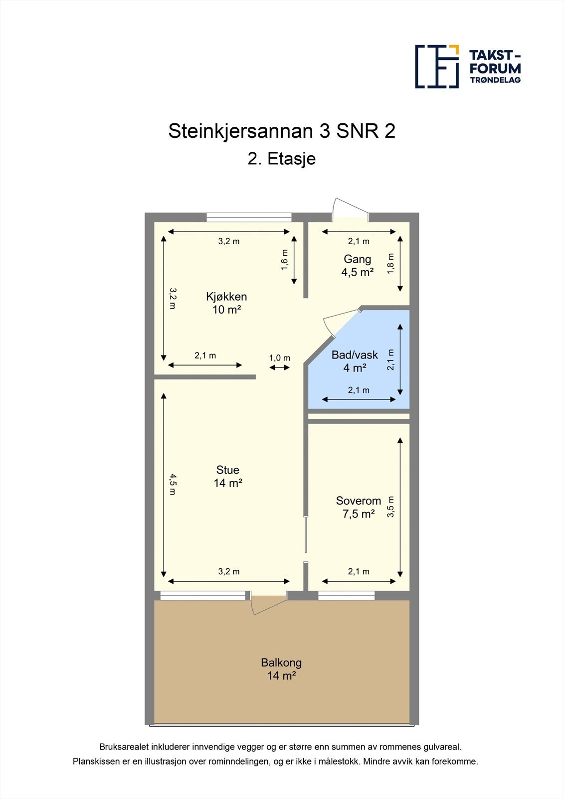 Planskisse - 2. etasje Galleribilde