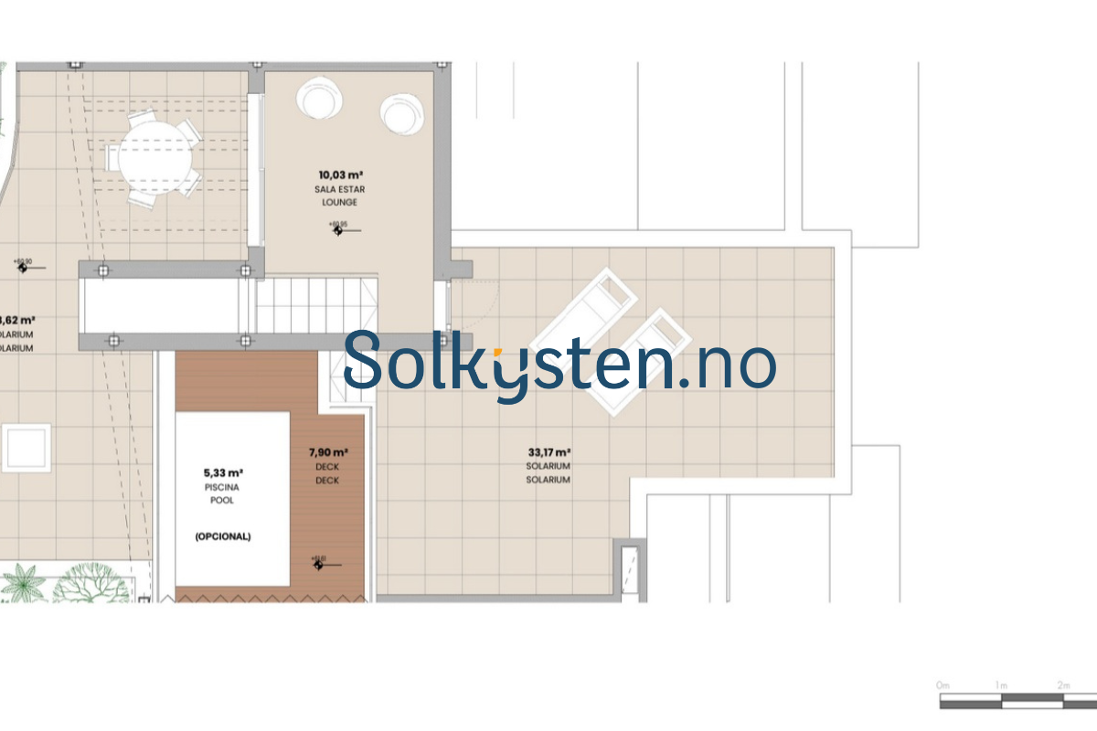 Eksempel på planløsning av Penthouse-bolig. Galleribilde