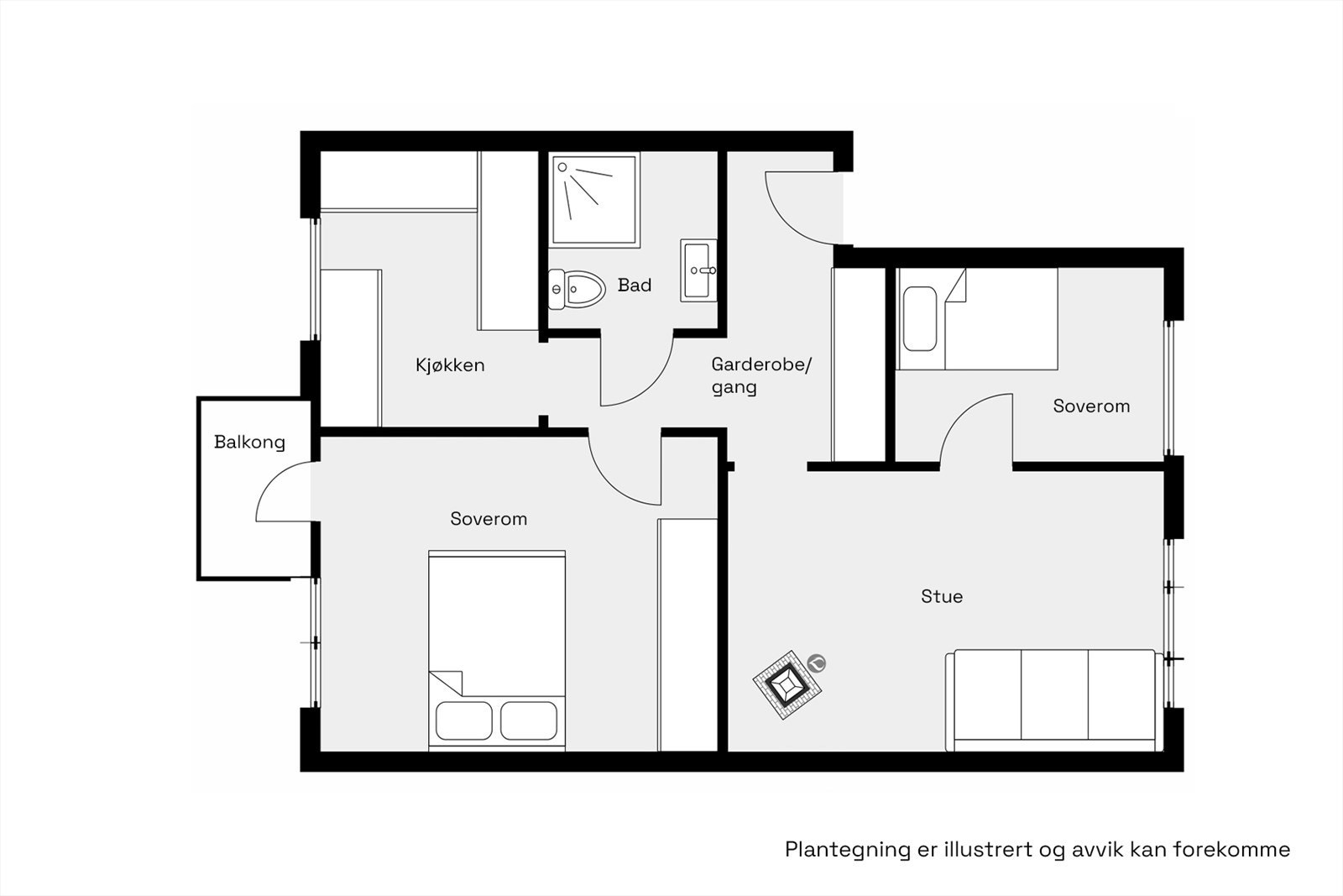 Alternativ plantegning. Galleribilde