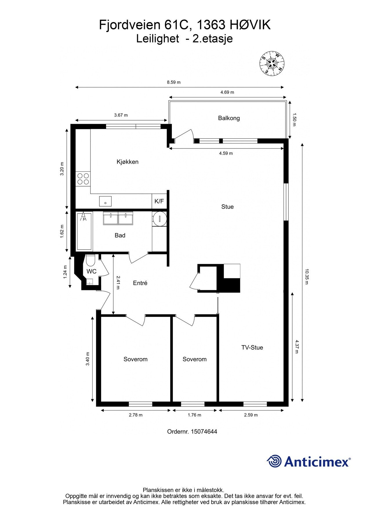 Plantegning Galleribilde