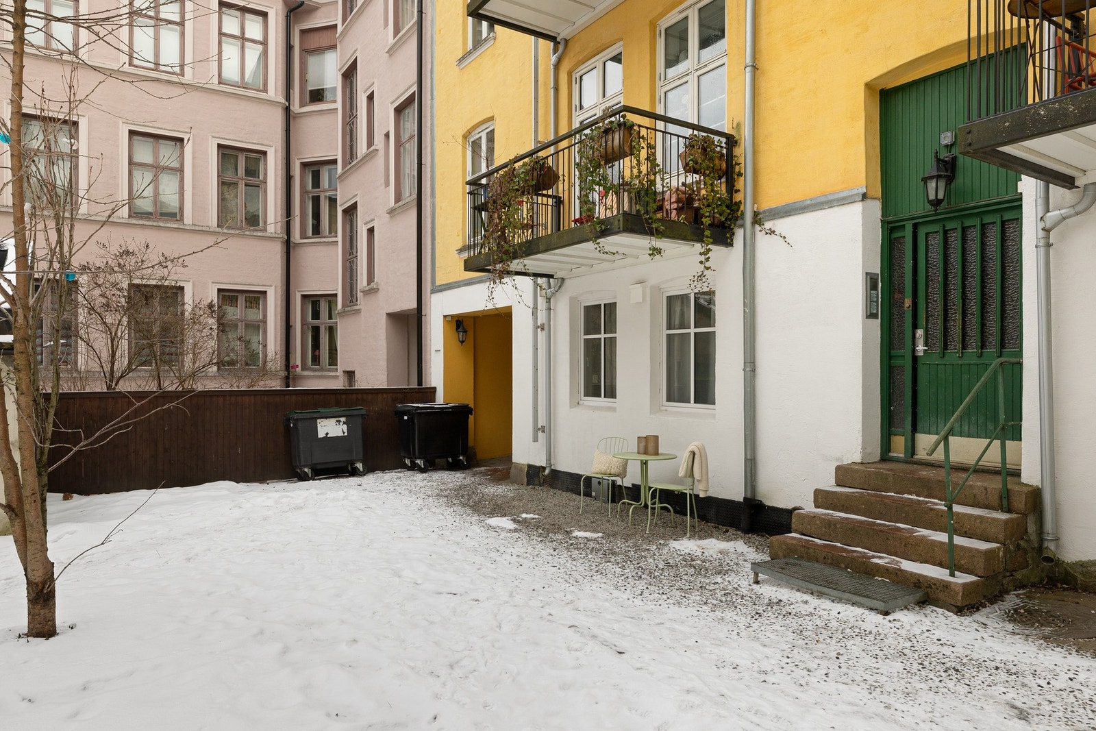 Sameiet har en hyggelig bakgård. Galleribilde