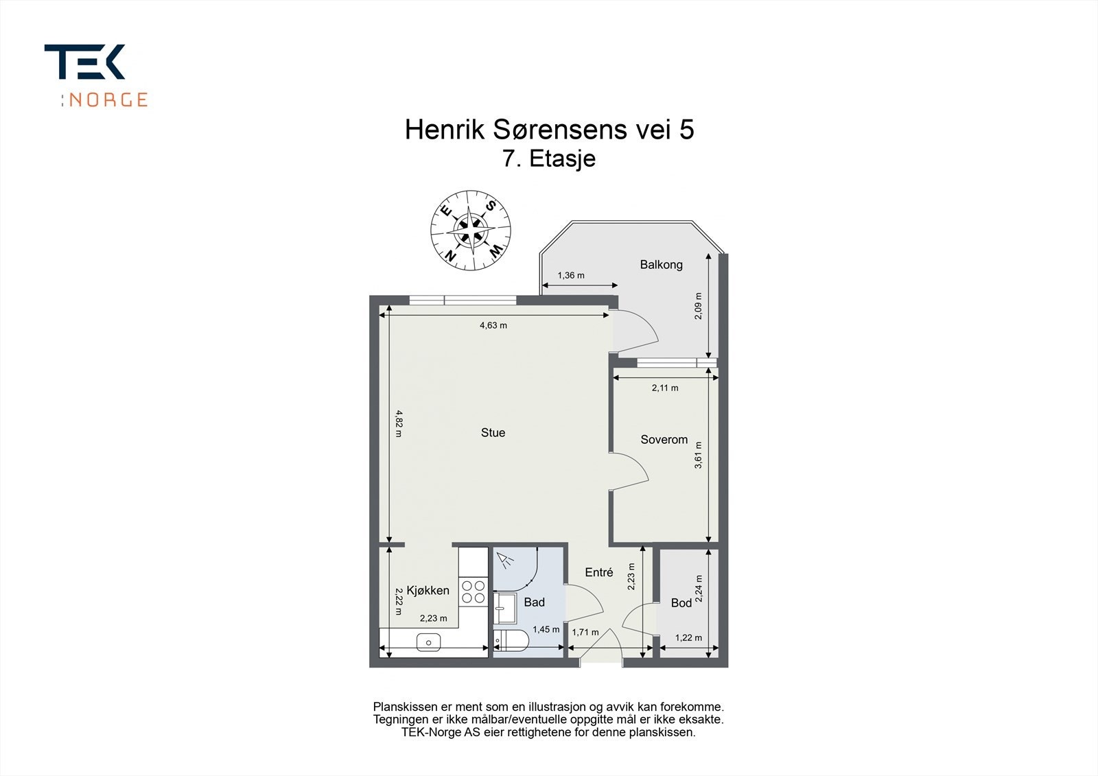 Plantegning Galleribilde