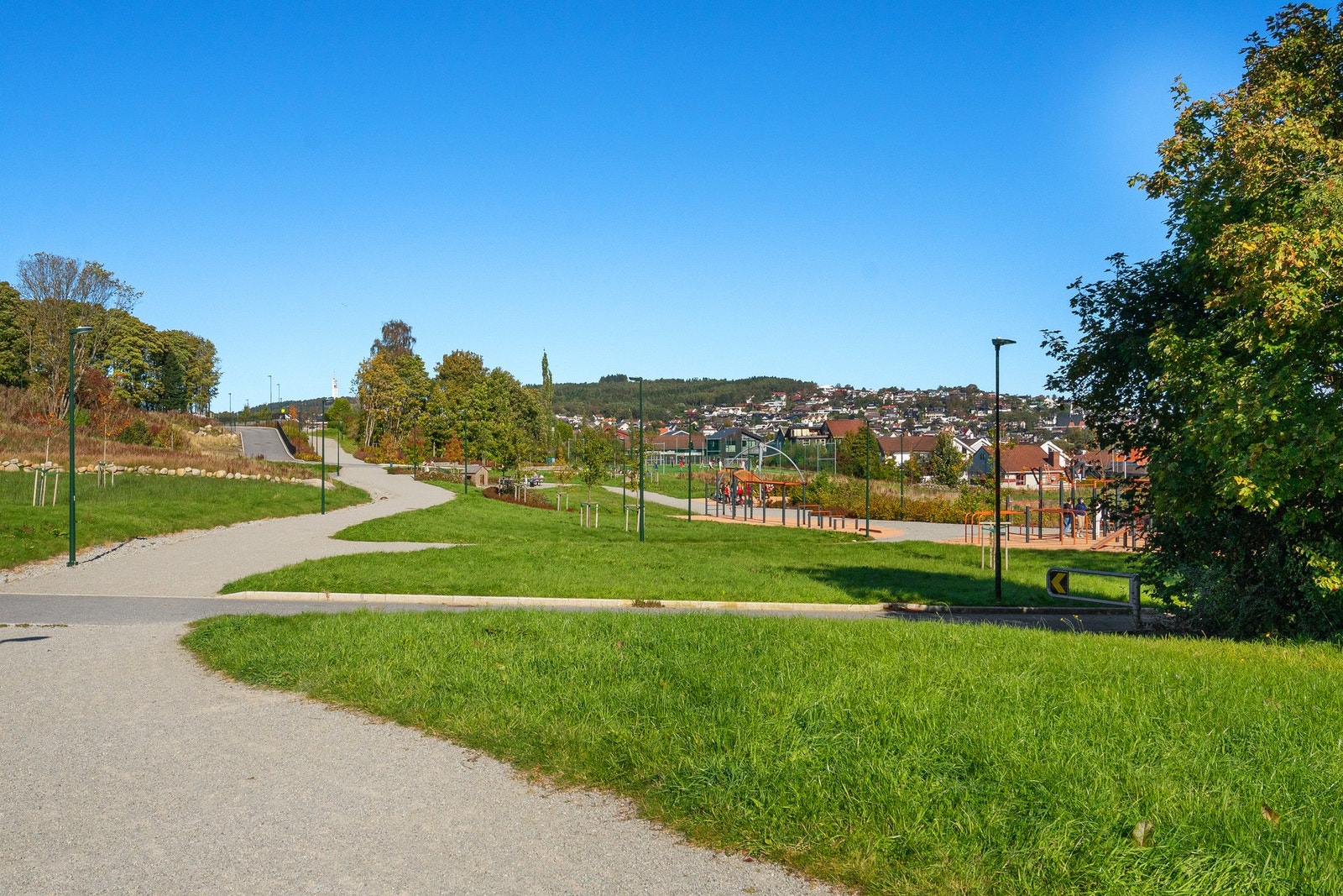 Nærområdet - Her er trygghetsfølelsen høy når de minste er ute på egenhånd. Galleribilde