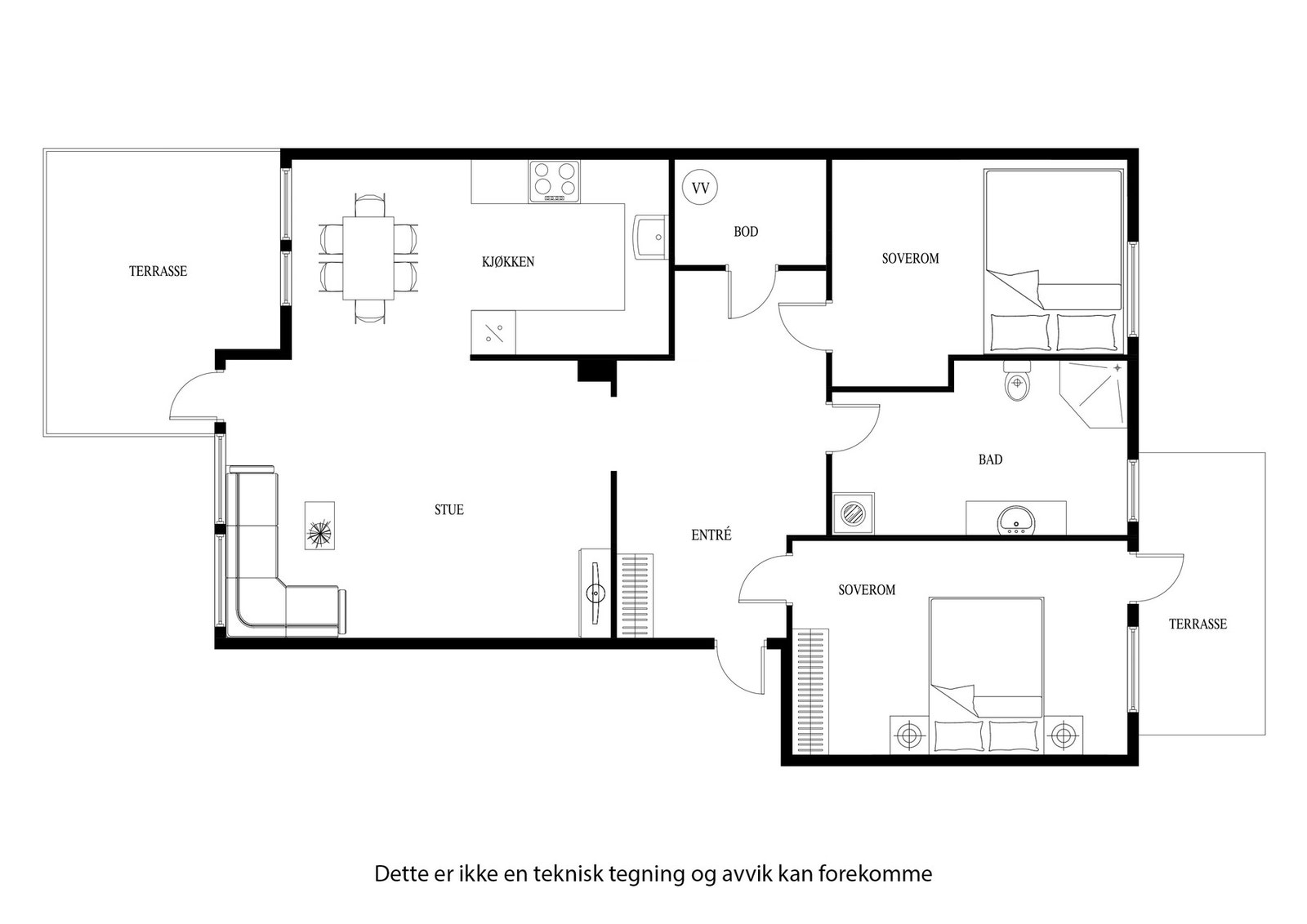 Plantegning 2. etasje Galleribilde