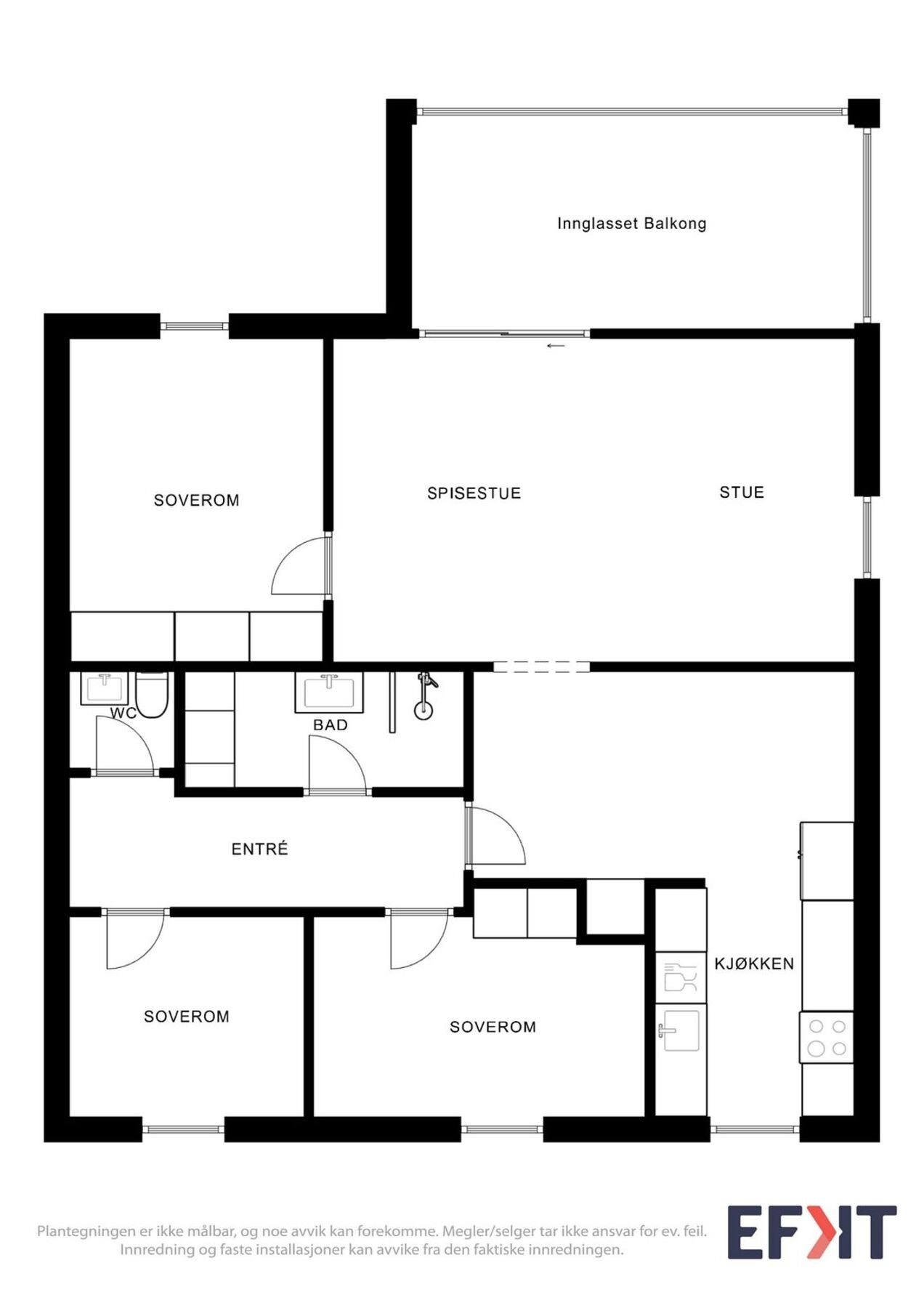 plantegning Galleribilde
