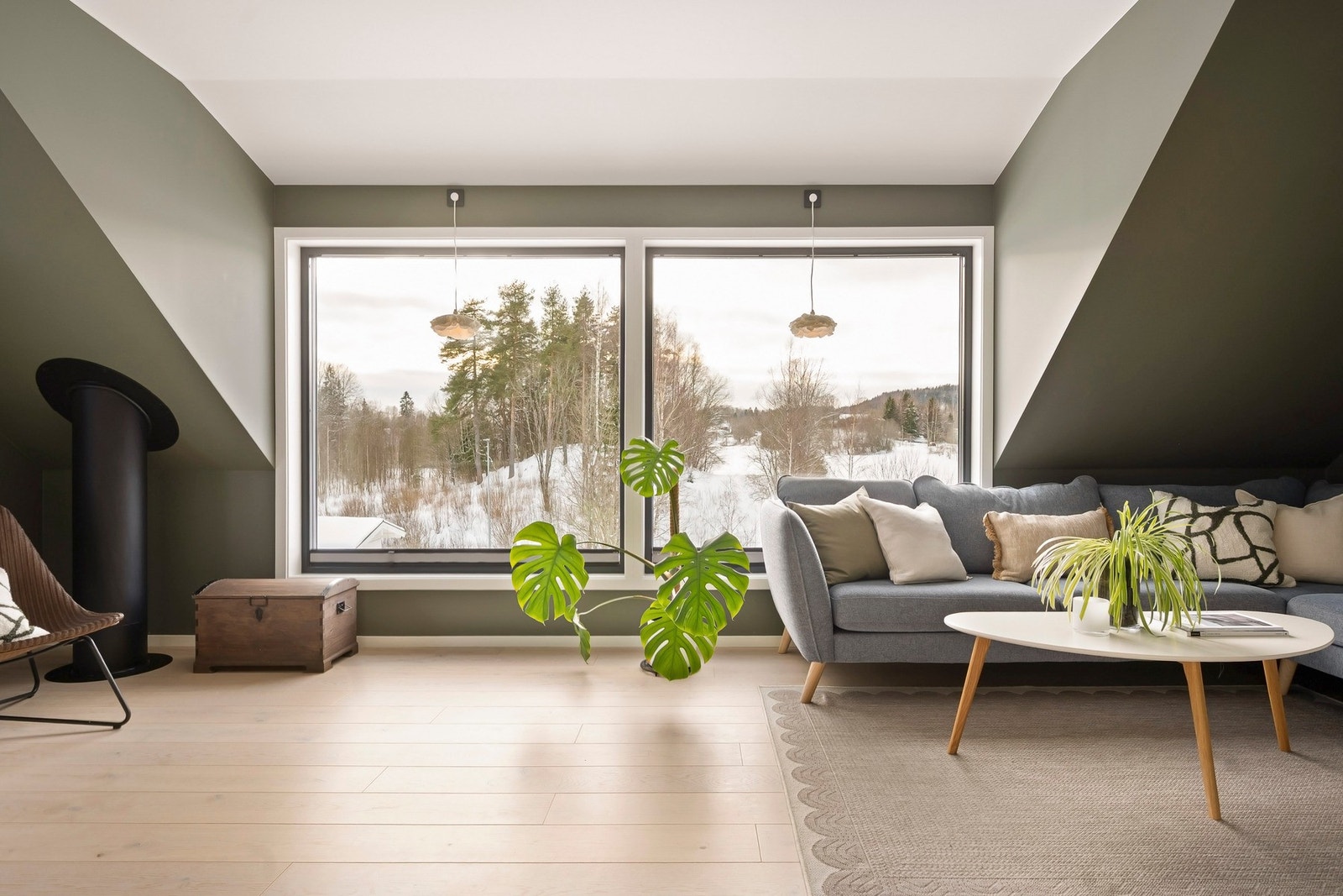 I andre etasje finner du en innbydende stue. Galleribilde