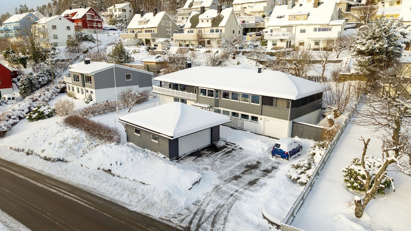 Dronebilde tatt fra sydøst Galleribilde