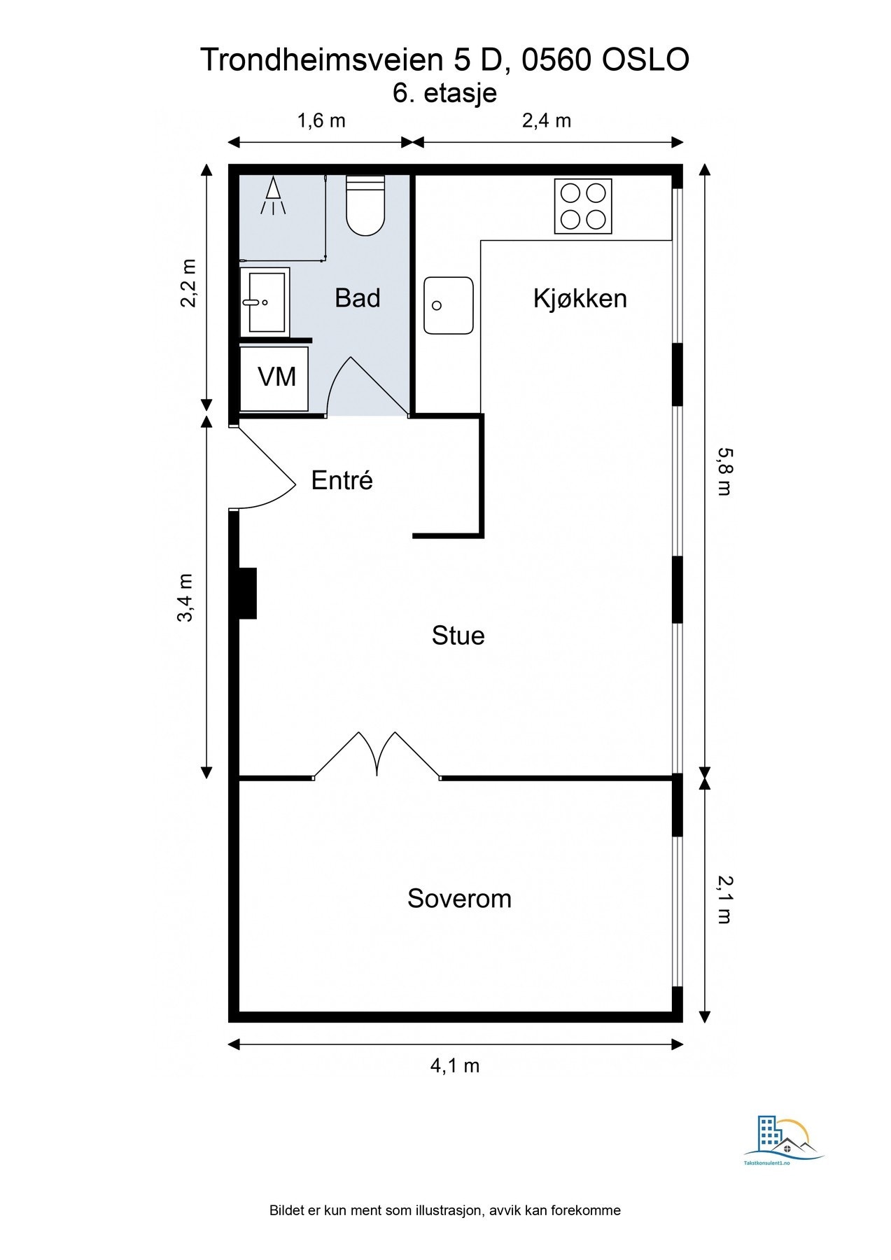 Boligen har en god planløsning med en romslig sosial sone. Galleribilde