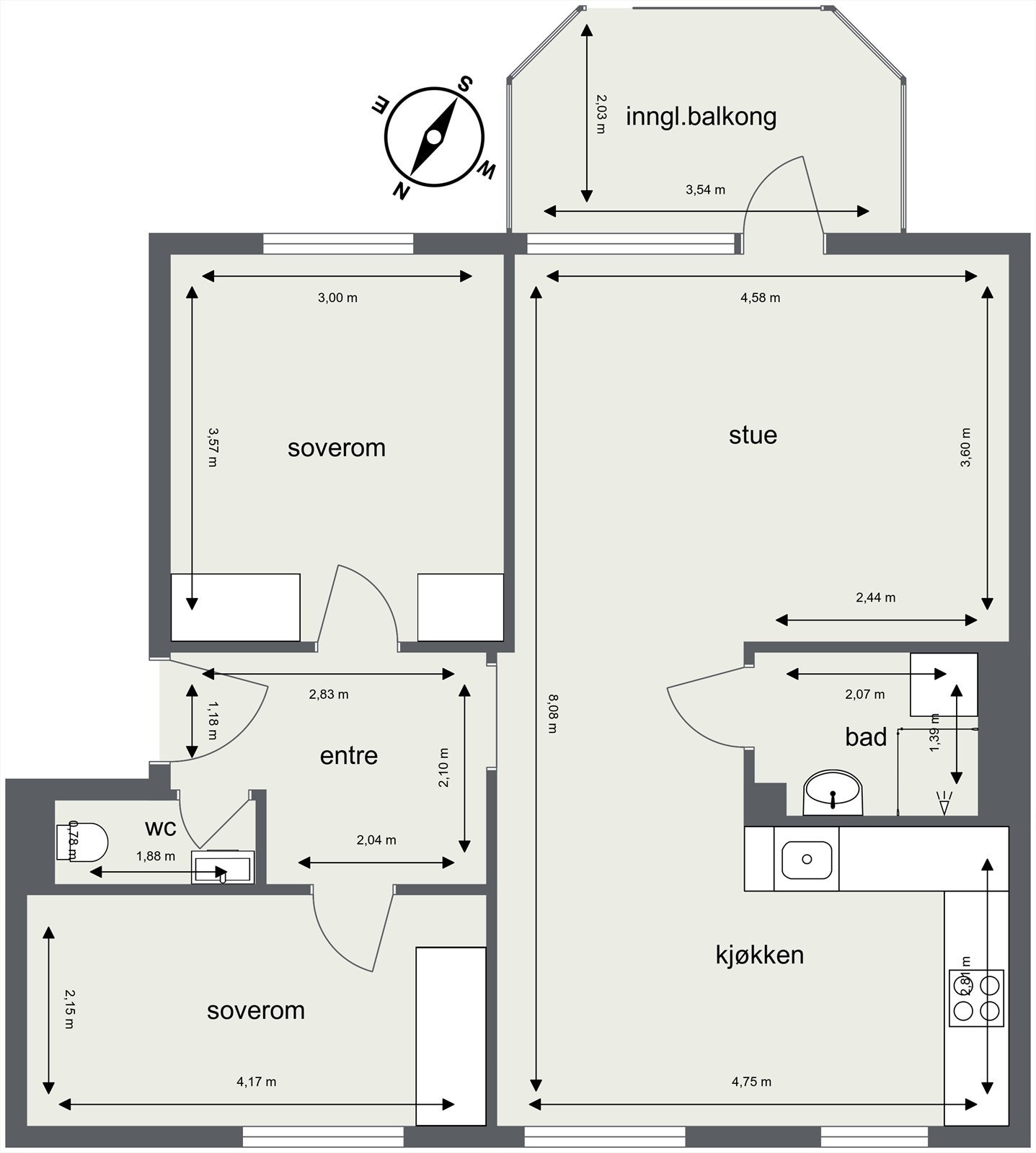 Plantegning. Galleribilde