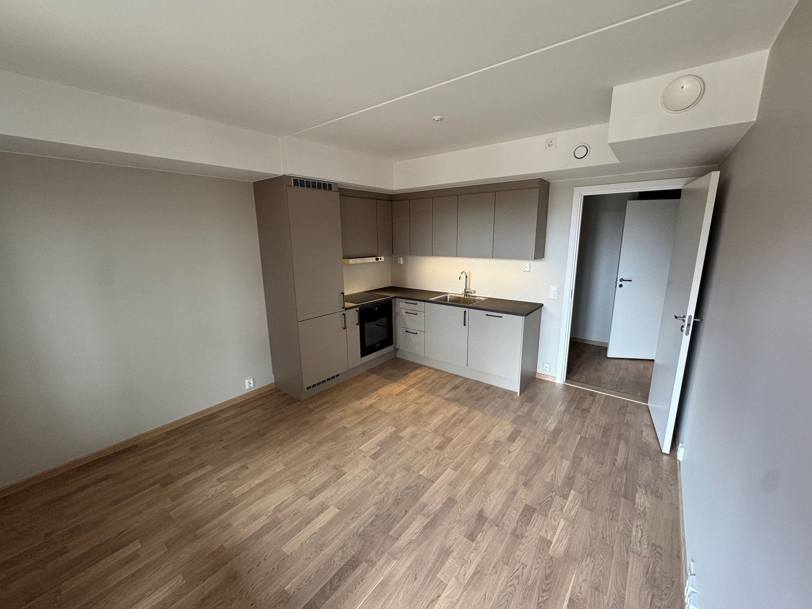 Plass til sittegruppe og mindre spisebord. Galleribilde