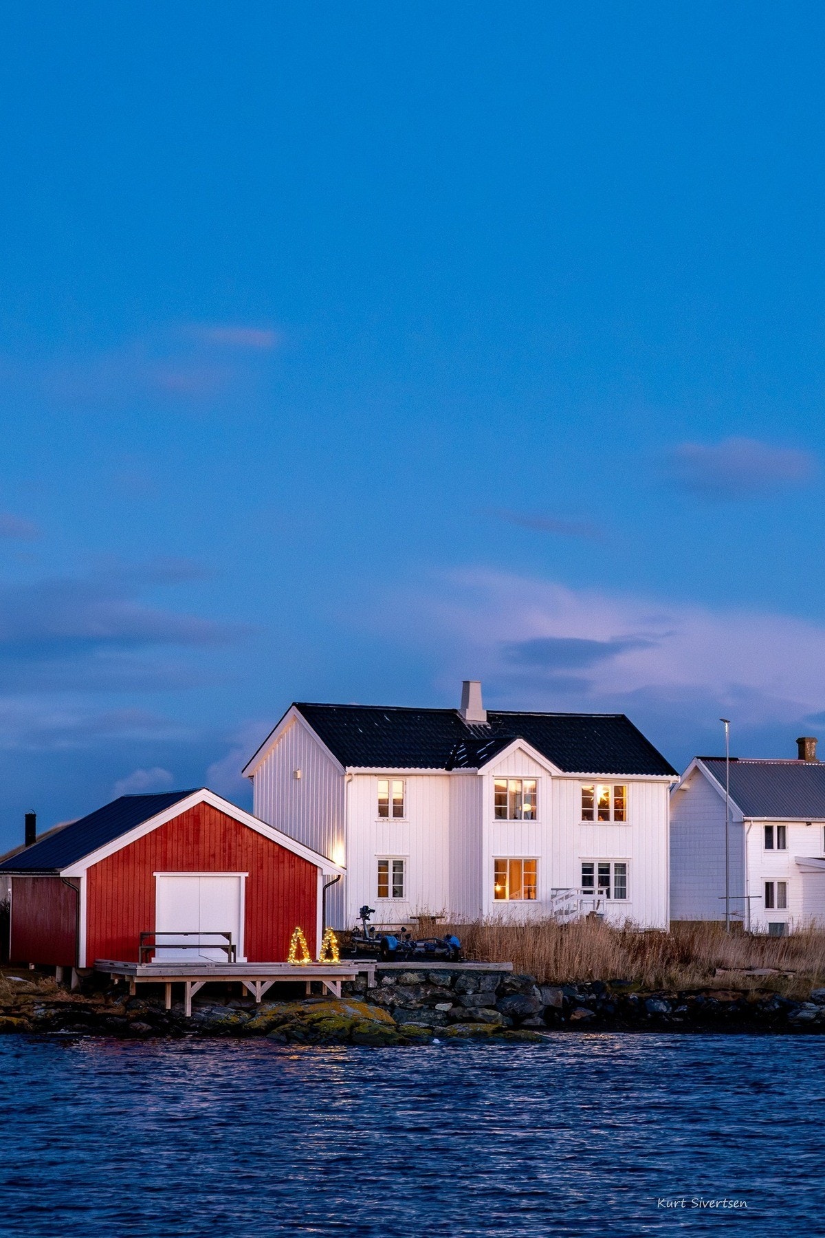 Nydelig sjøutsikt Galleribilde