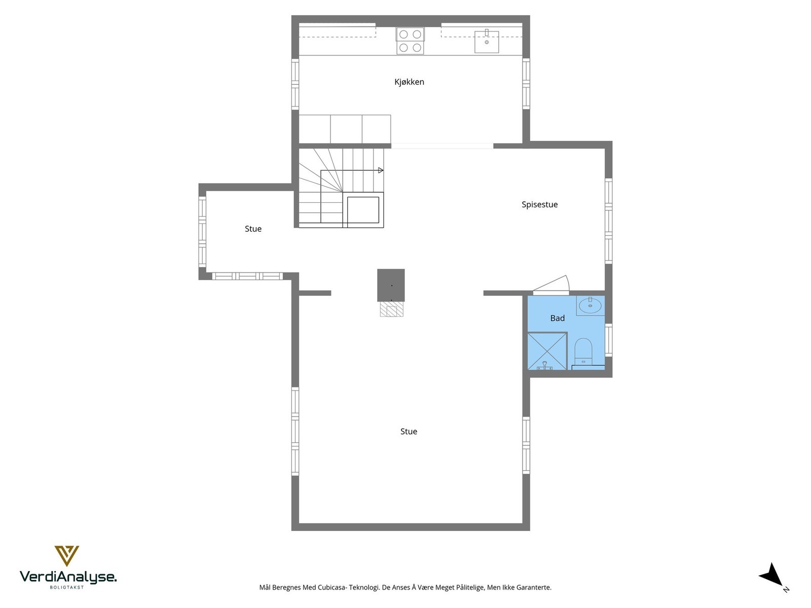 Planskisse 2. etasje Galleribilde